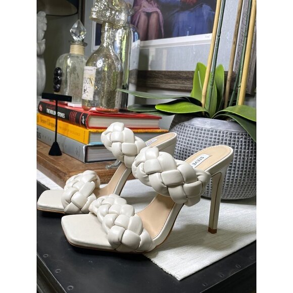 Steve Madden Kenley Heel White Women's Size 7.5 - Picture 6 of 15